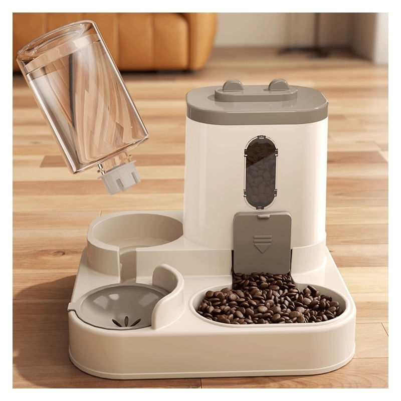 Petshop - Accesorii petshop - Castroane si adapatori - Dispenser automat de apa si mancare, pentru pisici si caini, 25x23x20 cm, JollyMag, KOT26 - Infinity.ro
