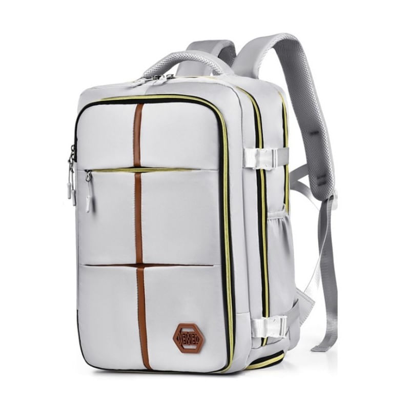 Sport si Outdoor - Articole de voiaj - Rucsacuri - Rucsac gri de calatorie, impermeabil, bagaj de mana zboruri avioane, JollyMag, PL180 - Infinity.ro