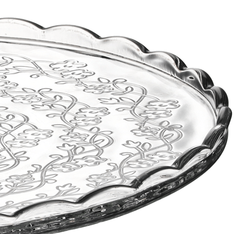 Casa si Gradina - Bucatarie si vesela - Vesela si tacamuri - Platouri de bucatarie - Platou tort/prajituri, bol si capac din sticla, 29x25 cm, JollyMag, DIO8041 - Infinity.ro