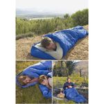 Sport si Outdoor - Camping - Saci de dormit - Sacul de dormit 2 in 1, albastru, protectie termica camping, 210 x 75 cm,  JollyMag, SWR01N - Infinity.ro