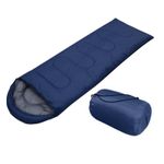 Sport si Outdoor - Camping - Saci de dormit - Sacul de dormit 2 in 1, navy, protectie termica camping, 210x75 cm,  JollyMag, SWR01GRAN - Infinity.ro
