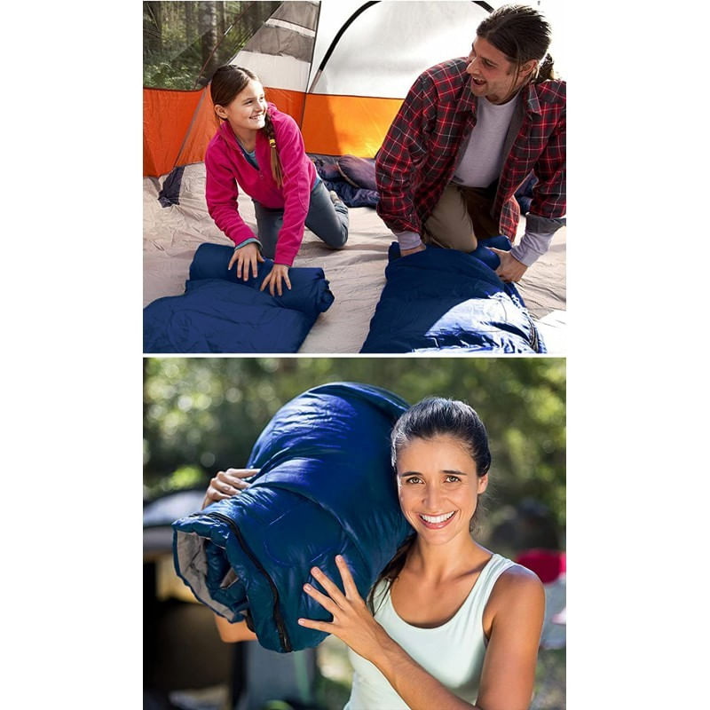 Sport si Outdoor - Camping - Saci de dormit - Sacul de dormit 2 in 1, navy, protectie termica camping, 210x75 cm,  JollyMag, SWR01GRAN - Infinity.ro