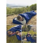 Sport si Outdoor - Camping - Saci de dormit - Sacul de dormit 2 in 1, navy, protectie termica camping, 210x75 cm,  JollyMag, SWR01GRAN - Infinity.ro