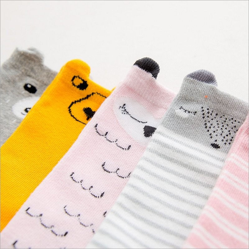 Fashion, accesorii si bijuterii - Copii - Lenjerie si pijamale copii - Sosete si dresuri copii - Sosete lungi cu animalute drool (varsta: 0-2 ani, culoare: roz cu pene) - Infinity.ro