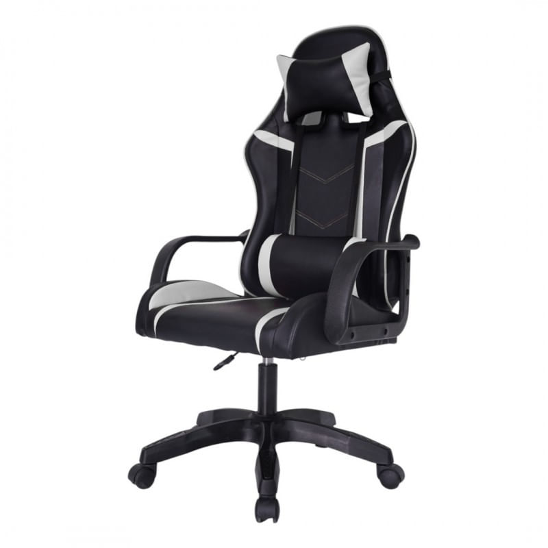 PC, gaming si accesorii - Gaming - Accesorii gaming - Scaune gaming - Scaun de gaming negru, cu perna lombara, max 150 kg, 64x114-124 cm, JollyMag, KO35B - Infinity.ro