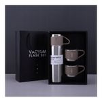 Casa si Gradina - Bucatarie si vesela - Accesorii bar - Termosuri si Cani termos - Set termos 500 ml, cu 3 cani bej, ambalat in cutie de cadou, JollyMag, BD24BEZ - Infinity.ro