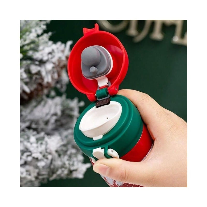 Casa si Gradina - Bucatarie si vesela - Accesorii bar - Termosuri si Cani termos - Cana termos 500 ml, model modern de Craciun, Merry Christmas, JollyMag, BD39CZE - Infinity.ro