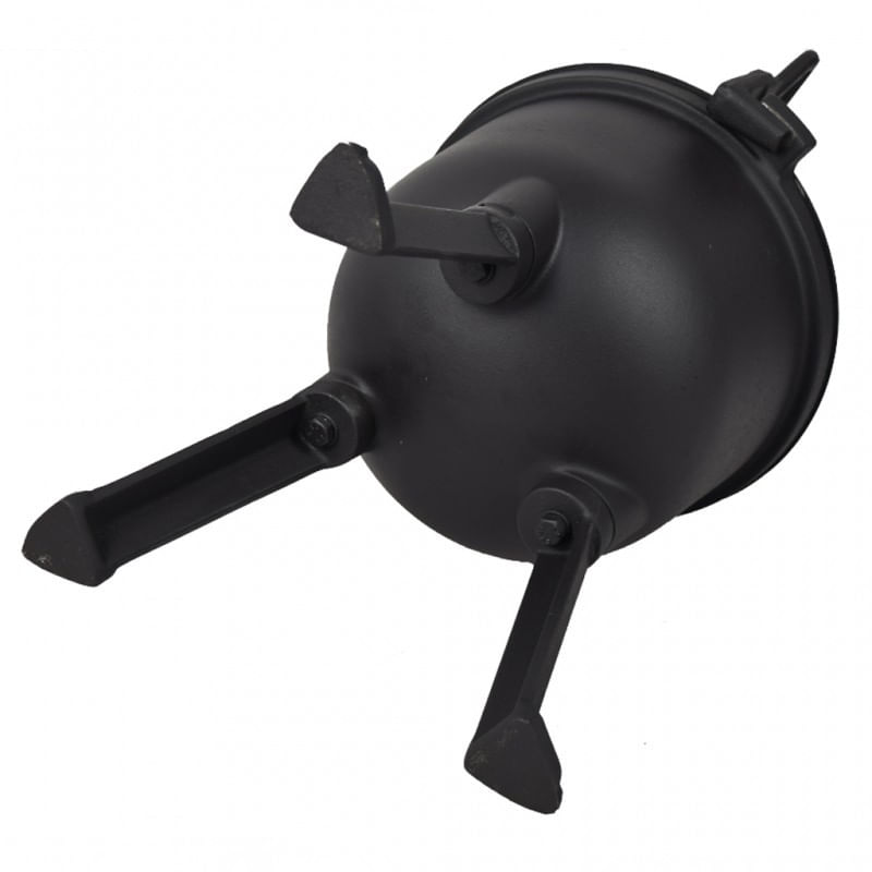 Casa si Gradina - Bucatarie si vesela - Vase pentru gatit - Oale si cratite - Ceaun din fonta emailata, tip cazan sub presiune pentru camping, gratar, si outdoor, 8L, capac inclus, JollyMag, BBQ01 - Infinity.ro