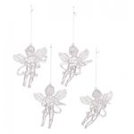 Casa si Gradina - Decoratiuni - Decoratiuni de sezon - Set 4 figurine de Craciun, ingerasi pentru brad,  9x7 cm, JollyMag, KSN165 - Infinity.ro