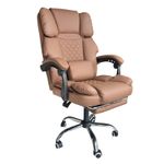 Casa si Gradina - Mobilier - Scaune si fotolii - Scaune - Scaun de birou maro, cu suport picioare si perna de masaj, max 150 kg, 61x116-123 cm, JollyMag, KO42CAP - Infinity.ro