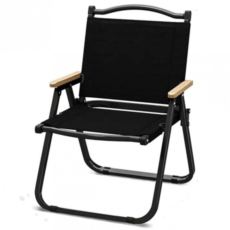 Sport si Outdoor - Camping - Mobilier pentru camping - Scaune camping - Scaun pliabil negru, pentru gradina, camping si pescuit, JollyMag, KRT09CZ, 76x45x50 cm - Infinity.ro