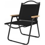 Sport si Outdoor - Camping - Mobilier pentru camping - Scaune camping - Scaun pliabil negru, pentru gradina, camping si pescuit, JollyMag, KRT09CZ, 76x45x50 cm - Infinity.ro