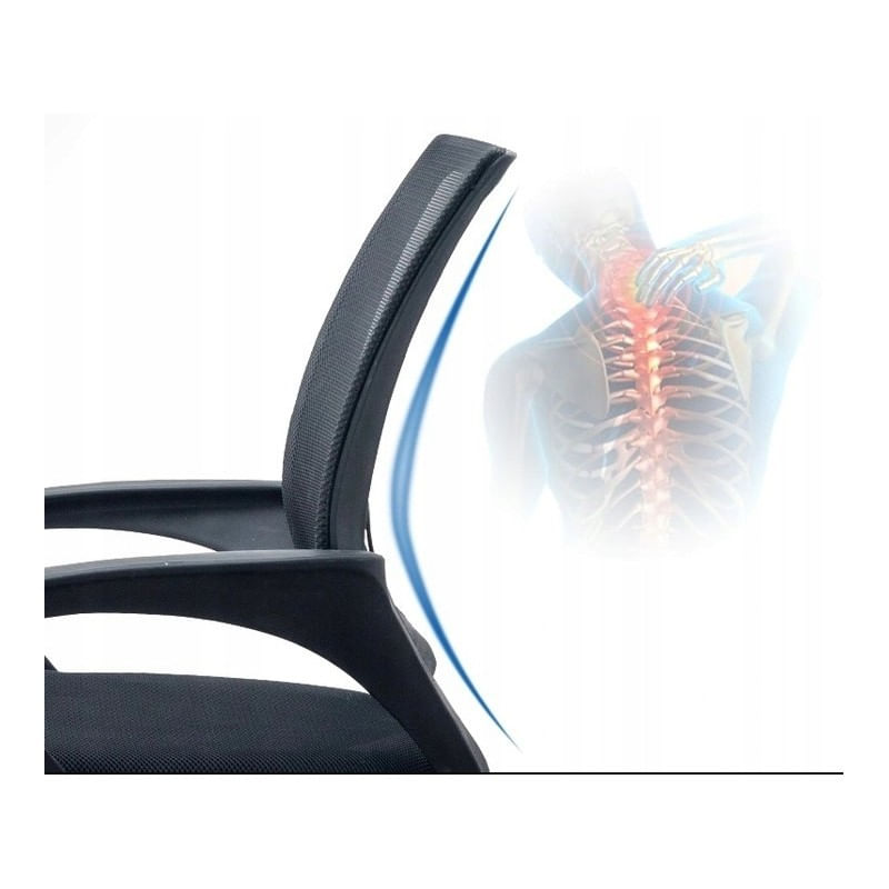 Casa si Gradina - Mobilier - Scaune si fotolii - Scaune - Scaun de birou gri, max 120 kg, micro plasa, 95x55 cm, JollyMag, KO25SZ - Infinity.ro