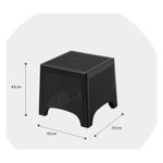 Casa si Gradina - Gradina si terasa - Mobilier exterior - Seturi mobila gradina - Set mobilier, masa si 2 scaune, pentru gradina, terasa sau balcon, imitatie ratan, JollyMag, SC08 - Infinity.ro