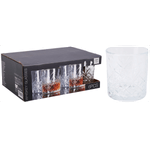 Casa si Gradina - Bucatarie si vesela - Cani si pahare - Pahare - Set 6 pahare de whisky, 340 ml, sticla transparenta, JollyMag, AMS01219 - Infinity.ro