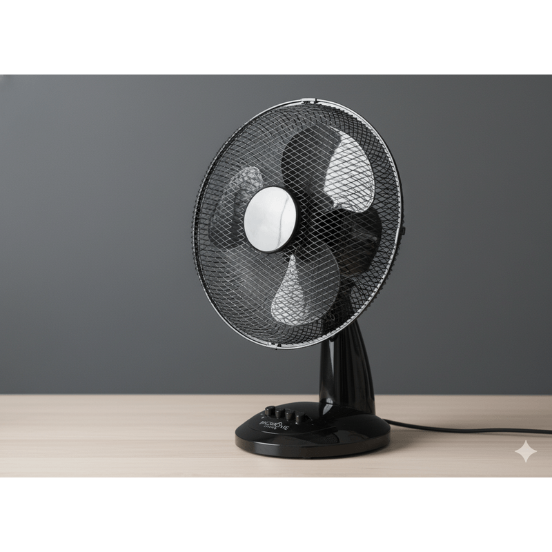 Electronice si Electrocasnice - Climatizare si sisteme de incalzire - Aparate racire aer - Ventilatoare - Ventilator de birou, negru, 34 cm, 3 viteze, 40W, JollyMag, FAN9042 - Infinity.ro