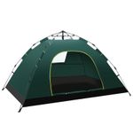 Sport si Outdoor - Camping - Corturi camping - Cort verde cu sistem pliabil pentru 2-3 persoane, de camping sau plaja, impermeabil, 200x140x115cm, JollyMag, BAL12ZIE - Infinity.ro