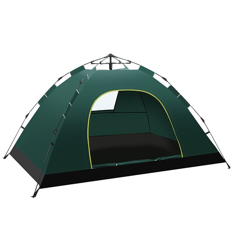 Sport si Outdoor - Camping - Corturi camping - Cort verde cu sistem pliabil pentru 2-3 persoane, de camping sau plaja, impermeabil, 200x140x115cm, JollyMag, BAL12ZIE - Infinity.ro