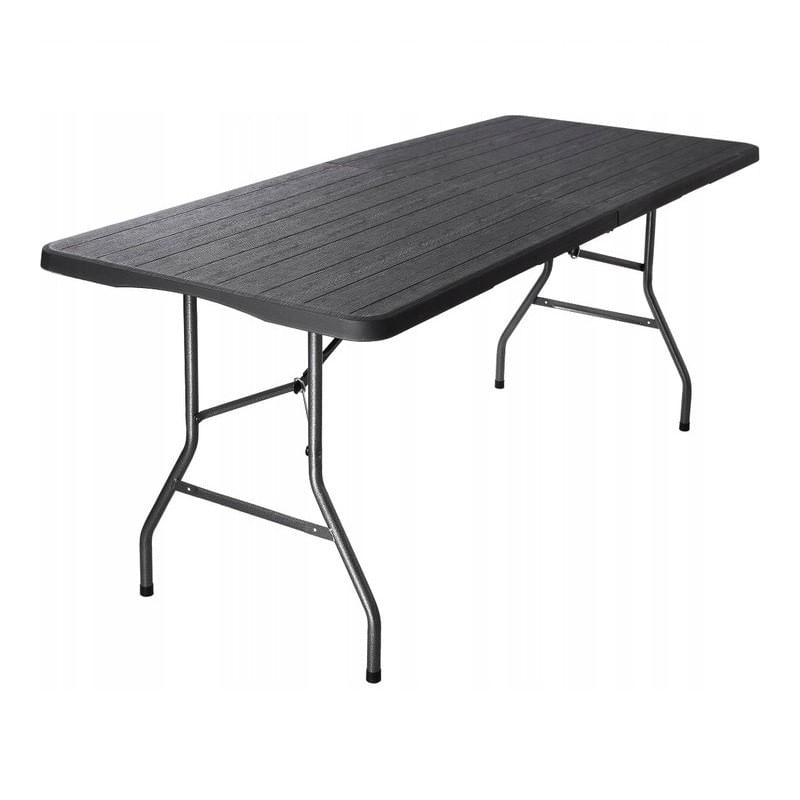 Sport si Outdoor - Camping - Mobilier pentru camping - Mese camping - Masa pliabila maro, pentru gradina, camping sau pescuit, tip valiza, JollyMag, SC02BR, 70x180 cm - Infinity.ro
