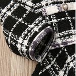 Fashion, accesorii si bijuterii - Copii - Imbracaminte copii - Rochii copii - Set sacou cu rochita drool (marime: 130, culoare: alb cu negru) - Infinity.ro