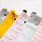 Fashion, accesorii si bijuterii - Copii - Lenjerie si pijamale copii - Sosete si dresuri copii - Sosete lungi cu animalute drool (culoare: alb, varsta: 0-2 ani) - Infinity.ro