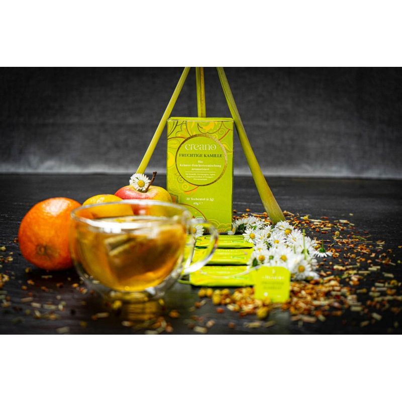 Market - Cafea si ceaiuri - Ceaiuri - Ceai Bio Creano Musetel Fructat, 20 plicuri, plante si fructe, gust dulce-fructat - Infinity.ro