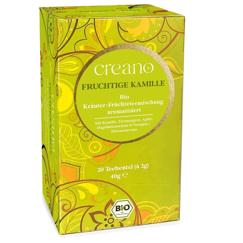 Market - Cafea si ceaiuri - Ceaiuri - Ceai Bio Creano Musetel Fructat, 20 plicuri, plante si fructe, gust dulce-fructat - Infinity.ro
