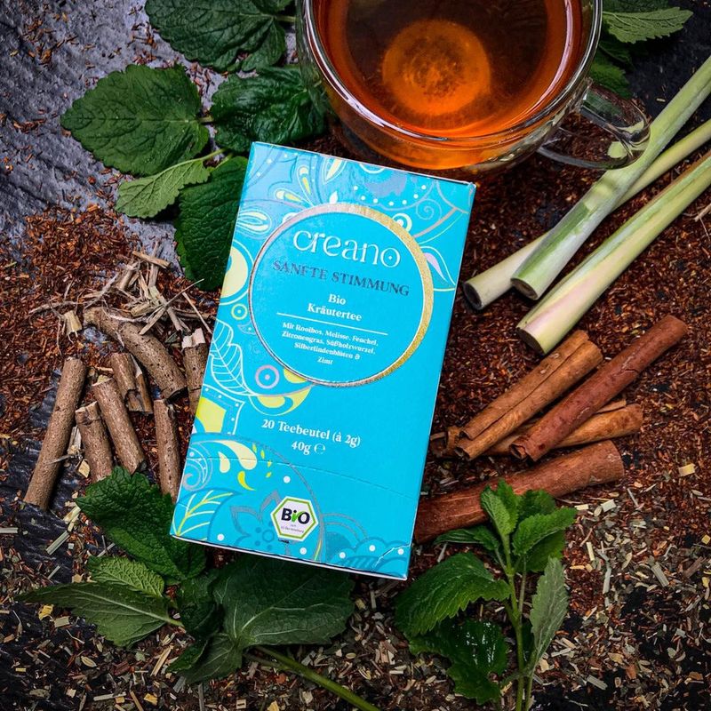 Market - Cafea si ceaiuri - Ceaiuri - Ceai Bio Creano Stare Linistita, 20 plicuri, rooibos si plante, gust dulce si echilibrat - Infinity.ro