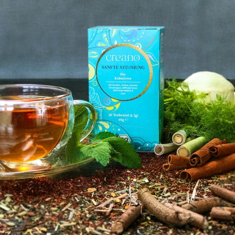 Market - Cafea si ceaiuri - Ceaiuri - Ceai Bio Creano Stare Linistita, 20 plicuri, rooibos si plante, gust dulce si echilibrat - Infinity.ro