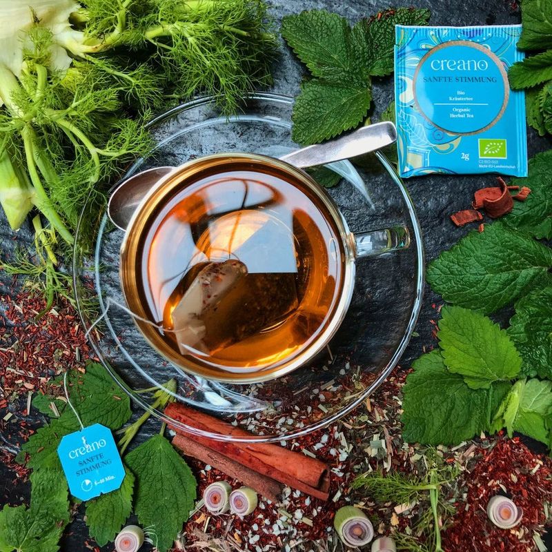 Market - Cafea si ceaiuri - Ceaiuri - Ceai Bio Creano Stare Linistita, 20 plicuri, rooibos si plante, gust dulce si echilibrat - Infinity.ro