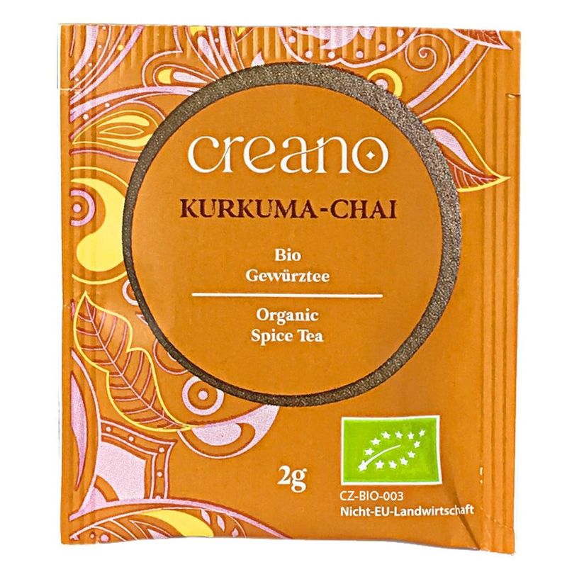 Market - Cafea si ceaiuri - Ceaiuri - Ceai Bio Creano Chai cu Curcuma, 20 plicuri, ceai condimentat, gust cald si aromat - Infinity.ro