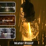 Casa si Gradina - Corpuri si surse de iluminat - Iluminat exterior - Instalatii luminoase exterior - Ghirlanda luminoasa cu incarcare la priza, Lungime 20 metri 20 Becuri LED, Lumina calda - Infinity.ro