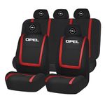 Auto si Moto - Intretinere auto - Huse auto - Set Huse Scaune Universale Compatibile cu Opel – Negru/Rosu - Infinity.ro