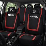 Auto si Moto - Intretinere auto - Huse auto - Set Huse Scaune Universale Compatibile cu Opel – Negru/Rosu - Infinity.ro