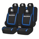 Auto si Moto - Intretinere auto - Huse auto - Set Huse Scaune Universale Compatibile cu Skoda Nou – Negru/Albastru - Infinity.ro