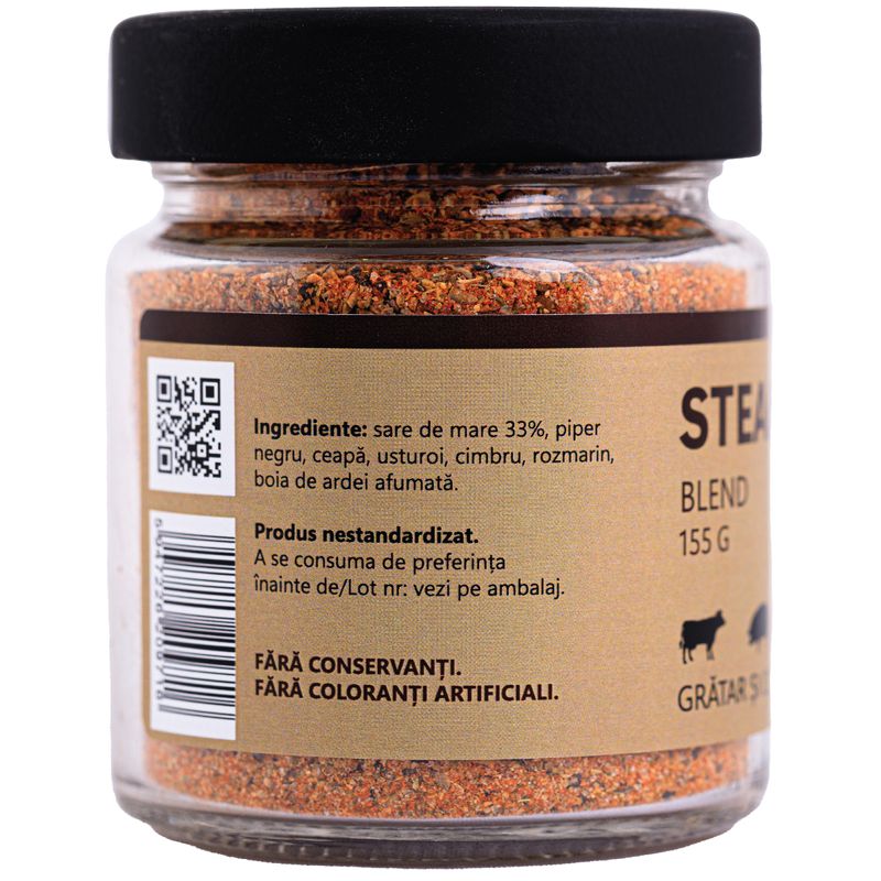Market - Bacanie - Condimente si sosuri - Steak, Mix Condimente, Monk, 155g - Infinity.ro