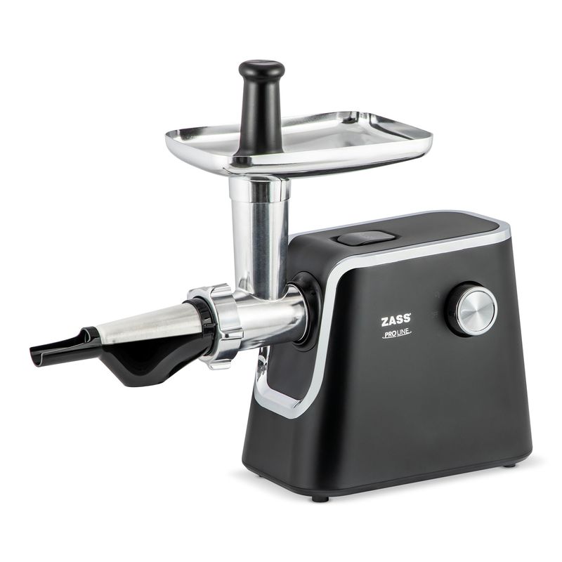 Casa si Gradina - Bucatarie si vesela - Ustensile bucatarie - Masini de tocat manuale - Masina de tocat carne ZASS ZMG 11, accesoriu de rosii inclus, 1800W, 1,8kg/min,Negru - Infinity.ro