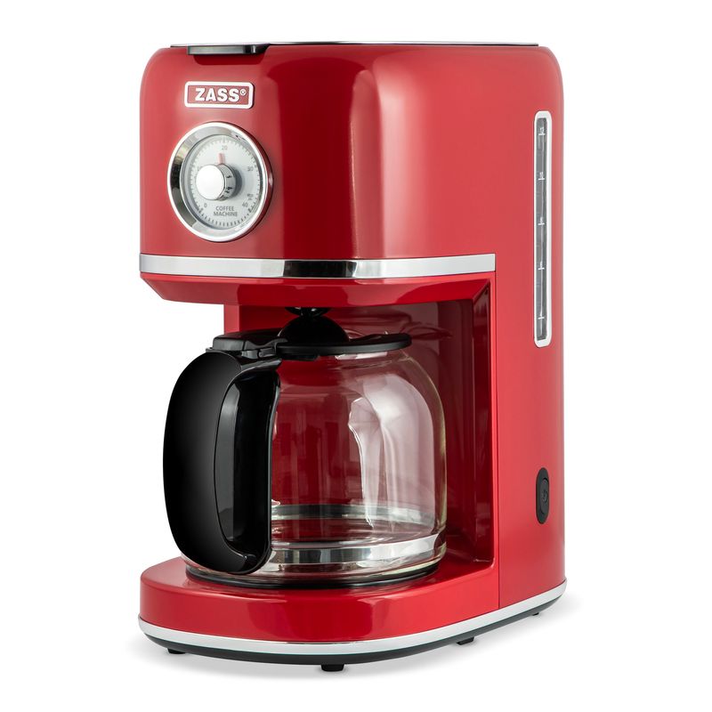 Electronice si Electrocasnice - Electrocasnice bucatarie - Preparare bauturi - Cafetiere - Cafetiera cu filtru ZASS ZCM 15 Scarlet Sage – 800W, 1, 5 L, 12 cesti, anti-picurare & mentinere la cald - Infinity.ro