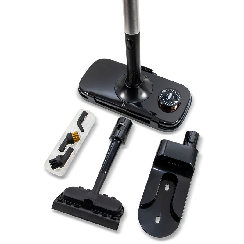Electronice si Electrocasnice - Ingrijirea locuintei - Mopuri electrice - Aparat de curatat (mop) multifunctional cu abur, 2 in 1, ZASS ZSMC 21, 25±5g/min, 1500W, Negru - Infinity.ro