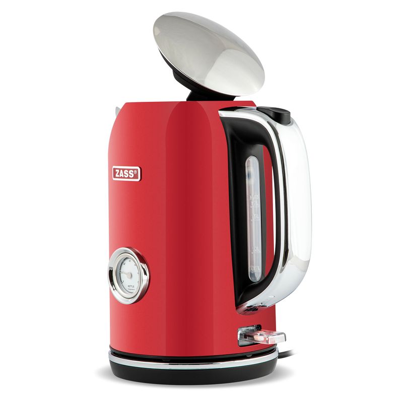Electronice si Electrocasnice - Electrocasnice bucatarie - Preparare bauturi - Fierbatoare de apa - Fierbator electric Zass ZCK 15 Scarlet Sage, 1, 7L, 1850-2200W, oprire automata, baza rotativa - Infinity.ro
