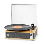 TV, Audio-Video si Foto - Audio Hi-Fi - Pick-Up - Pick-up cu ac safir si difuzor bluetooth Electromures EM 1021, Bamboo Edition, Culoare Dark Grey - Infinity.ro