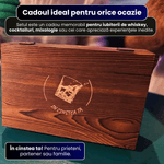 Casa si Gradina - Bucatarie si vesela - Accesorii bar - Shakere - Set premium de afumare bauturi, cu 4 arome naturale, Cos de fum de lemn, Torta(fara gaz), Cutie Premium de Lemn - Infinity.ro
