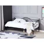 Casa si Gradina - Mobilier - Paturi si accesorii - Paturi - Pat metalic, negru, 90x200, DAINA - Infinity.ro