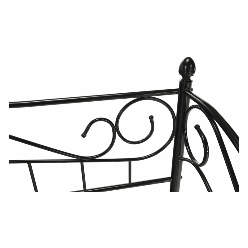 Casa si Gradina - Mobilier - Paturi si accesorii - Paturi - Pat metalic, negru, 90x200, DAINA - Infinity.ro