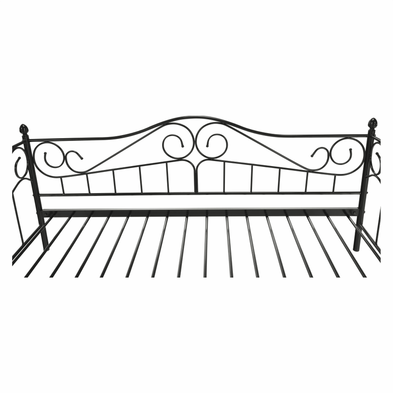 Casa si Gradina - Mobilier - Paturi si accesorii - Paturi - Pat metalic, negru, 90x200, DAINA - Infinity.ro