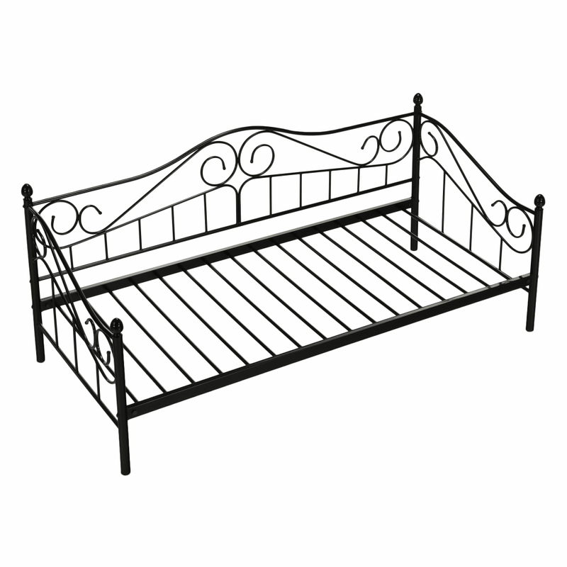 Casa si Gradina - Mobilier - Paturi si accesorii - Paturi - Pat metalic, negru, 90x200, DAINA - Infinity.ro