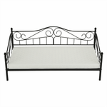 Casa si Gradina - Mobilier - Paturi si accesorii - Paturi - Pat metalic, negru, 90x200, DAINA - Infinity.ro