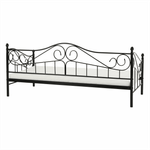 Casa si Gradina - Mobilier - Paturi si accesorii - Paturi - Pat metalic, negru, 90x200, DAINA - Infinity.ro