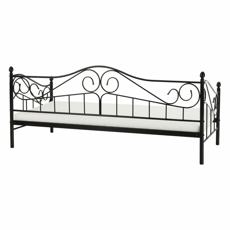 Casa si Gradina - Mobilier - Paturi si accesorii - Paturi - Pat metalic, negru, 90x200, DAINA - Infinity.ro