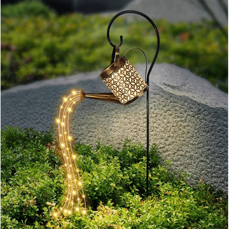 Casa si Gradina - Corpuri si surse de iluminat - Iluminat exterior - Lampi solare - Lampa solara- stropitoare din fier forjat LED - Infinity.ro